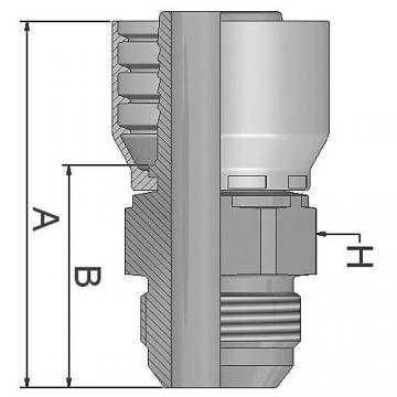 PARKER 1500 mm En Acier Galvanisé Fil Tuyau Hydraulique Assemblage - 3/8in A9 1836709
